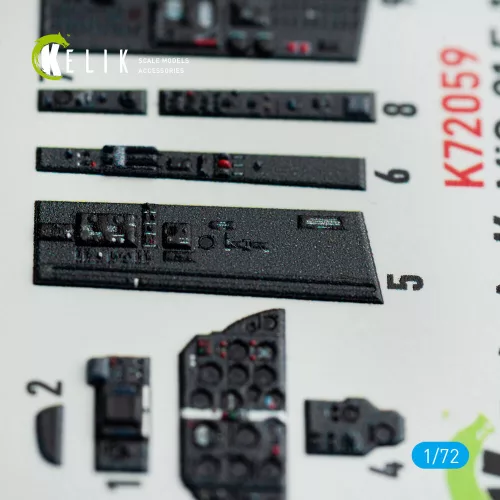 Kelik MiG-21 F-13  interior 3D decals for Revell kit - 3D belsőtér-részletező matricakészlet