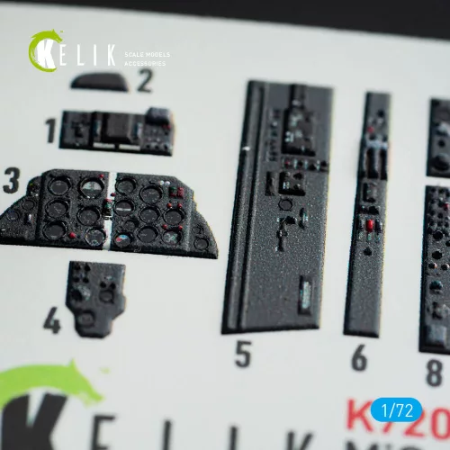 Kelik MiG-21 F-13  interior 3D decals for Revell kit - 3D belsőtér-részletező matricakészlet