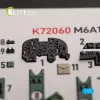 Kelik M6A1 Seiran/Nanzan interior 3D decals for Tamiya kit - 3D belsőtér-részletező matricakészlet