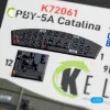 Kelik PBY-5A Catalina interior 3D decals for Academy kit - 3D belsőtér-részletező matricakészlet