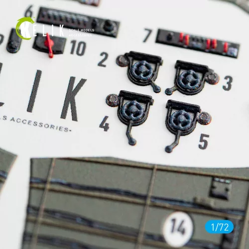Kelik PBY-5A Catalina interior 3D decals for Academy kit - 3D belsőtér-részletező matricakészlet