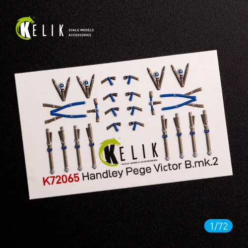 Kelik Handley Page Victor B Mk2 interior 3D decals for Airfix kit - 3D belsőtér-részletező matricakészlet