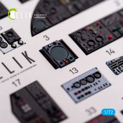 Kelik Handley Page Victor B Mk2 interior 3D decals for Airfix kit - 3D belsőtér-részletező matricakészlet
