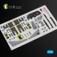 Kelik A-6E Intruder interior 3D decals for Italeri kit - 3D belsőtér-részletező matricakészlet