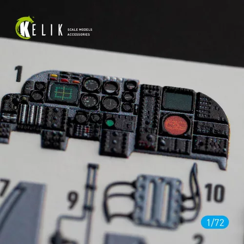 Kelik A-6E Intruder interior 3D decals for Italeri kit - 3D belsőtér-részletező matricakészlet