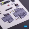 Kelik RF-4B - interior 3D decals for Hasegawa kit - 3D belsőtér-részletező matricakészlet