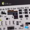 Kelik Messerschmitt Me410A-1 interior 3D decals for Airfix kit - 3D belsőtér-részletező matricakészlet