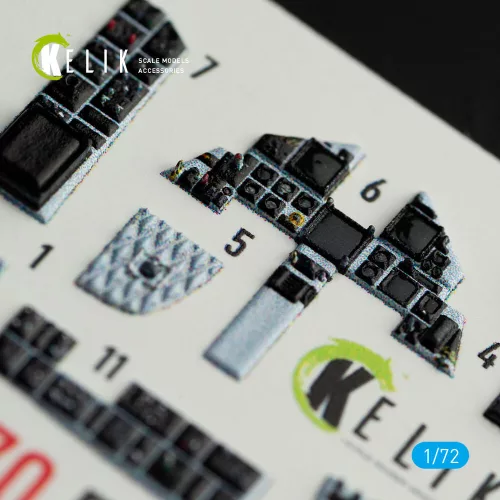 Kelik F-15E Strike Eagle interior 3D decals for Hasegawa kit - 3D belsőtér-részletező matricakészlet