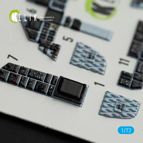Kelik F-15E Strike Eagle interior 3D decals for Hasegawa kit - 3D belsőtér-részletező matricakészlet