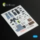Kelik F-15J Eagle interior 3D decals for PLATZ kit - 3D belsőtér-részletező matricakészlet