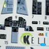 Kelik F-15J Eagle interior 3D decals for PLATZ kit - 3D belsőtér-részletező matricakészlet