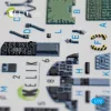 Kelik F-15C Strike Eagle interior 3D decals for Hasegawa kit - 3D belsőtér-részletező matricakészlet