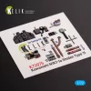 Kelik N1K1-Ja Shiden Type 11 interior 3D decals for Tamiya kit - 3D belsőtér-részletező matricakészlet