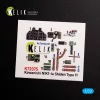 Kelik N1K1-Ja Shiden Type 11 interior 3D decals for Tamiya kit - 3D belsőtér-részletező matricakészlet