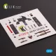 Kelik Amx Ghibli interior 3D decals for Italeri kit - 3D belsőtér-részletező matricakészlet