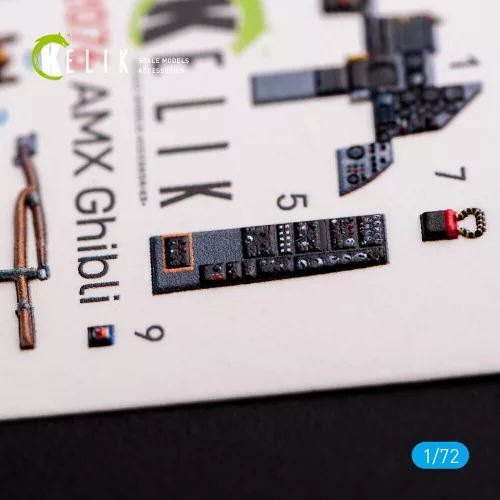Kelik Amx Ghibli interior 3D decals for Italeri kit - 3D belsőtér-részletező matricakészlet