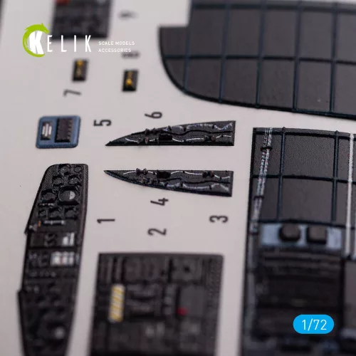 Kelik CH-53D Sea Stallion interior 3D decals for Fujimi/Academy kit - 3D belsőtér-részletező matricakészlet, Fujimi/Academy makettekhez