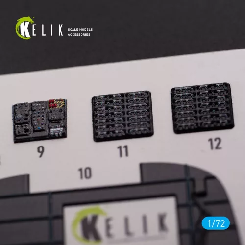 Kelik CH-53D Sea Stallion interior 3D decals for Fujimi/Academy kit - 3D belsőtér-részletező matricakészlet, Fujimi/Academy makettekhez