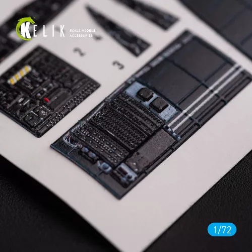 Kelik CH-53D Sea Stallion interior 3D decals for Fujimi/Academy kit - 3D belsőtér-részletező matricakészlet, Fujimi/Academy makettekhez