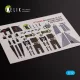 Kelik Grumman A-6A Knight Rider interior 3D decals for Fujimi kit - 3D belsőtér-részletező matricakészlet