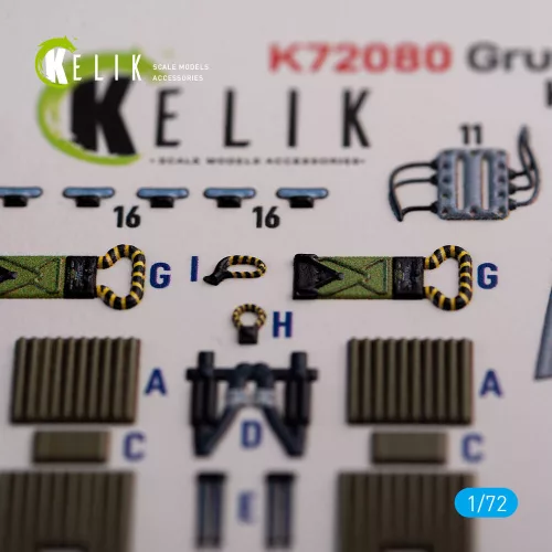 Kelik Grumman A-6A Knight Rider interior 3D decals for Fujimi kit - 3D belsőtér-részletező matricakészlet