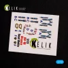 Kelik OV-10D+ Bronco interior 3D decals for ICM kit - 3D belsőtér-részletező matricakészlet