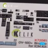 Kelik OV-10D+ Bronco interior 3D decals for ICM kit - 3D belsőtér-részletező matricakészlet