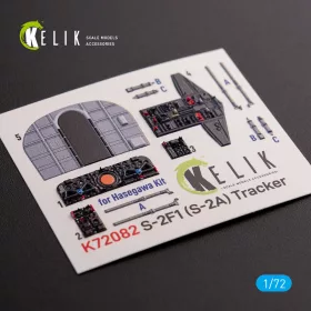   Kelik S-2A Tracker interior 3D decals for Hasegawa kit - 3D belsőtér-részletező matricakészlet