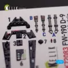Kelik Fw 190 D-9 interior 3D decals for IBG Models kit - 3D belsőtér-részletező matricakészlet