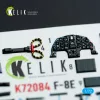 Kelik F-8E Crusader - interior 3D decals for Academy kit - 3D belsőtér-részletező matricakészlet