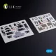 Kelik F-14A Tomcat - interior 3D decals for Hasegawa kit - 3D belsőtér-részletező matricakészlet