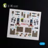 Kelik F-14A Tomcat - interior 3D decals for Hasegawa kit - 3D belsőtér-részletező matricakészlet