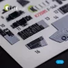 Kelik F-14A Tomcat - interior 3D decals for Hasegawa kit - 3D belsőtér-részletező matricakészlet