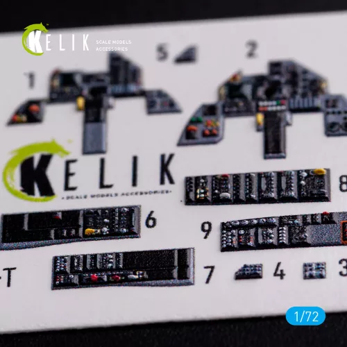 Kelik AMX-T interior 3D decals for Italeri kit - 3D belsőtér-részletező matricakészlet