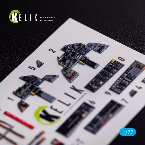 Kelik AMX-T interior 3D decals for Italeri kit - 3D belsőtér-részletező matricakészlet