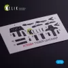 Kelik Eurocopter Tiger UHT/HAP interior 3D decals for Revell kit - 3D belsőtér-részletező matricakészlet