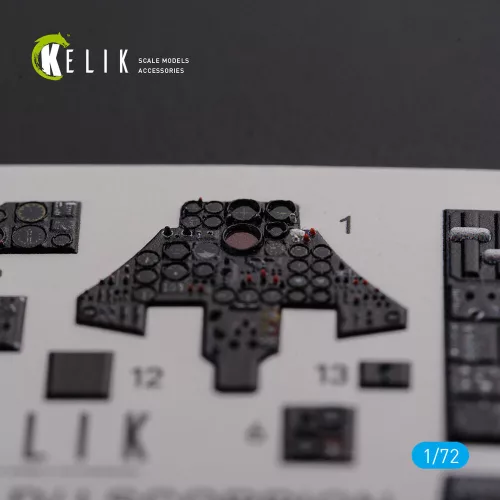 Kelik F-89 D/J Scorpion interior 3D decals for Revell kit - 3D belsőtér-részletező matricakészlet