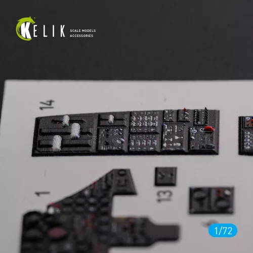 Kelik F-89 D/J Scorpion interior 3D decals for Revell kit - 3D belsőtér-részletező matricakészlet