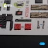Kelik F-89 D/J Scorpion interior 3D decals for Revell kit - 3D belsőtér-részletező matricakészlet
