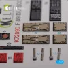 Kelik F-89 D/J Scorpion interior 3D decals for Revell kit - 3D belsőtér-részletező matricakészlet