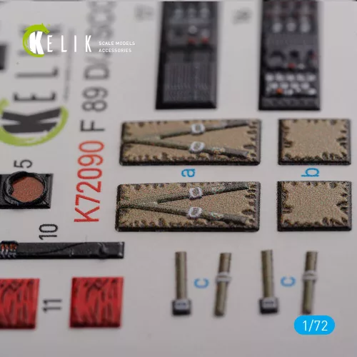 Kelik F-89 D/J Scorpion interior 3D decals for Revell kit - 3D belsőtér-részletező matricakészlet