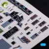 Kelik F-15C - interior 3D decals for FineMolds kit - 3D belsőtér-részletező matricakészlet