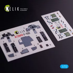   Kelik F-15D - interior 3D decals for FineMolds kit - 3D belsőtér-részletező matricakészlet