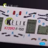 Kelik F-15D - interior 3D decals for FineMolds kit - 3D belsőtér-részletező matricakészlet
