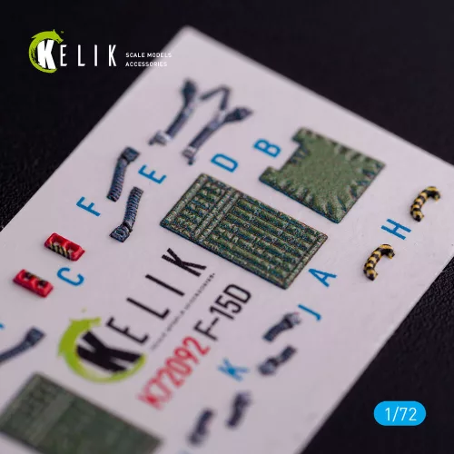 Kelik F-15D - interior 3D decals for FineMolds kit - 3D belsőtér-részletező matricakészlet
