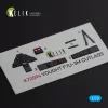 Kelik Vought F7U-3M Cutlass - interior 3D decals for Fujimi kit - 3D belsőtér-részletező matricakészlet