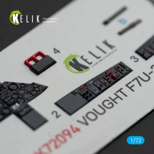 Kelik Vought F7U-3M Cutlass - interior 3D decals for Fujimi kit - 3D belsőtér-részletező matricakészlet