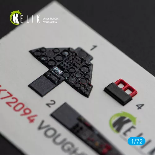 Kelik Vought F7U-3M Cutlass - interior 3D decals for Fujimi kit - 3D belsőtér-részletező matricakészlet
