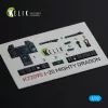 Kelik J-20 Mighty Dragon - interior 3D decals for Dream Model kit - 3D belsőtér-részletező matricakészlet