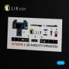 Kelik J-20 Mighty Dragon - interior 3D decals for Dream Model kit - 3D belsőtér-részletező matricakészlet